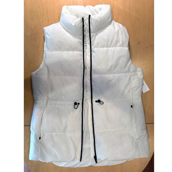 SOLD—Calvin Klein Performance White Quilted Puffer Vest Size Medium - Picture 6 of 12
